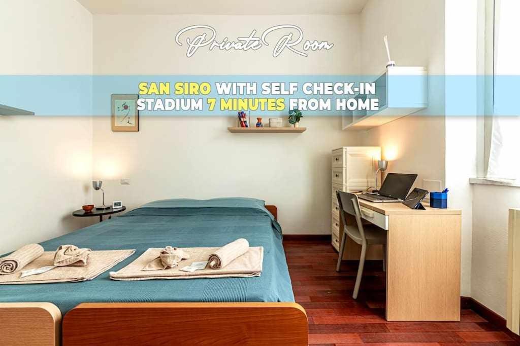 San Siro A 7 Minuti Stanza Top Con Zone Comuni Mediolan Zewnętrze zdjęcie